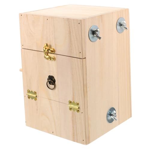 LIGHTAOTAO Holz Nistkasten Vogelhaus Nistplatz Vogelzuchtbox Holzvogelhalter für Garten und Haustiere Wetterfest Naturgefühl für Kleine Vögel für Vogelzucht und Vogelschutz von LIGHTAOTAO