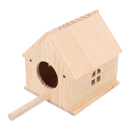 LIGHTAOTAO Holz Vogel Nistkasten für Sittiche Bequeme Brutbox und Brutnest für Wellensittiche und Papageien Stilvolles Vogelhaus für Innenraumdekoration Multifunktional von LIGHTAOTAO
