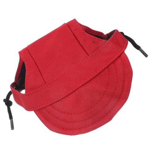 LIGHTAOTAO Hund Baseballmütze und Bequemes Design für Outdoor Aktivitäten und Alltag für Kleine Hunde und Welpen Rote Farbe S von LIGHTAOTAO