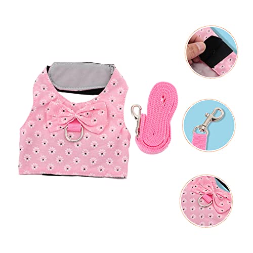 LIGHTAOTAO Kaninchen Weste Gurt mit Leine Atmungsaktive Einstellbare Brustgeschirr für im Freien für Kleine Haustiere für Häschen und Andere Kleintiere von LIGHTAOTAO
