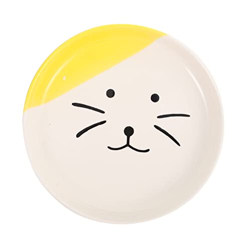 LIGHTAOTAO Katzenfutterplatte aus Keramik Erhöhter Futternapf mit Zervixschutz für Flacher Katzennapf für Katze und Kätzchen für Wasser und Trockenfutter Stilvolles LIGHTAOTAO Katzenfutterplatte aus Keramik Erhöhter Futternapf mit Zervixschutz für Flacher Katzennapf für Katze und Kätzchen für Wasser und Trockenfutter Stilvolles von LIGHTAOTAO