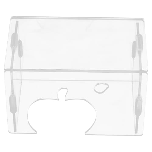 LIGHTAOTAO Klarer Acrylhamster -versteck Kleiner Rennmaus -maushideaway - Transparente Kleine Haustiere Hütte Für Chinchilla -meerschweinchen Igel Igel von LIGHTAOTAO