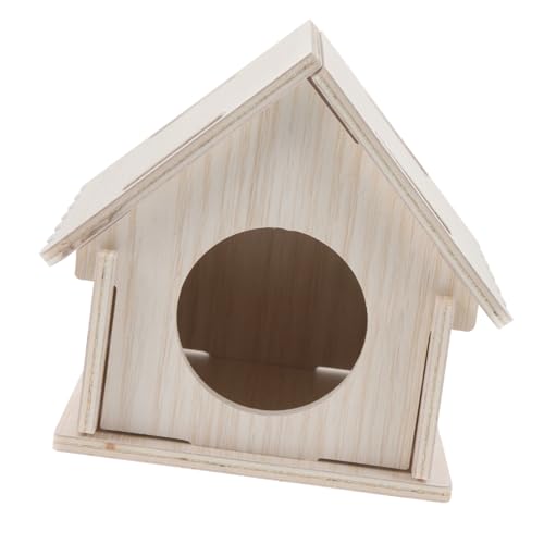 LIGHTAOTAO Kleines Holz Nagerhaus für Meerschweinchen und Ratten Natürlicher Nager Unterschlupf Geräumiges Sicheres Versteck für Hamster und Kleine Haustiere Atmungsaktiv und Langlebig von LIGHTAOTAO