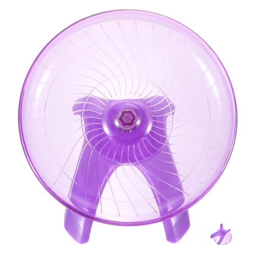 LIGHTAOTAO Leises Laufrad Hamsterrad Große Übungsscheiben Kleine Hamster Untertasse Leises Laufrad Hamster Laufspinner Haustierspielzeug Hamsterspielzeug Kunststoff Violett LIGHTAOTAO Leises Laufrad Hamsterrad Große Übungsscheiben Kleine Hamster Untertasse Leises Laufrad Hamster Laufspinner Haustierspielzeug Hamsterspielzeug Kunststoff Violett von LIGHTAOTAO