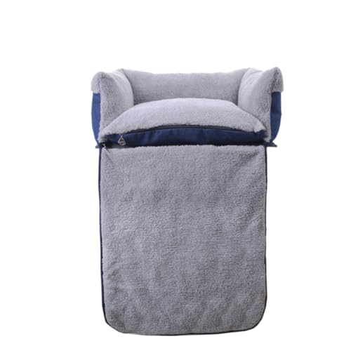 LIGHTAOTAO Multifunktionales Clamshell Hundesofa Bett Weiche Hundedecke und Hundekorb für Kleine und Mittlere Hunde Atmungsaktiv Wärmeisolierend Kuscheliges Haustierbett in Blau LIGHTAOTAO Multifunktionales Clamshell Hundesofa Bett Weiche Hundedecke und Hundekorb für Kleine und Mittlere Hunde Atmungsaktiv Wärmeisolierend Kuscheliges Haustierbett in Blau von LIGHTAOTAO