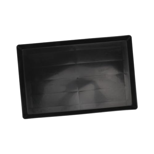 LIGHTAOTAO Plastik Haustier Toilettentray Schwarz Auslaufsicherer Reinigungstablett für Hunde Katzen Kaninchen Robustes Geruchsresistentes Kunststoff Bettpfannentray für Käfige von LIGHTAOTAO