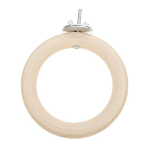 LIGHTAOTAO Runder Papageienstand Vogelspielzeug aus Holz Hängende Sitzstange für Wellensittiche und Nymphensittiche Multifunktionale Plattform mit Schaukel und Kratzstelle für Vögel LIGHTAOTAO Runder Papageienstand Vogelspielzeug aus Holz Hängende Sitzstange für Wellensittiche und Nymphensittiche Multifunktionale Plattform mit Schaukel und Kratzstelle für Vögel von LIGHTAOTAO