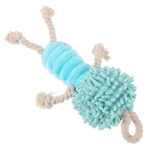 LIGHTAOTAO Squeaky Hundezerrspielzeug für Interaktives Spiel und Leichtes Trainingsspielzeug für Welpen und Große Hunde mit Quietschfunktion und Strapazierfähigem Material Hellblau von LIGHTAOTAO