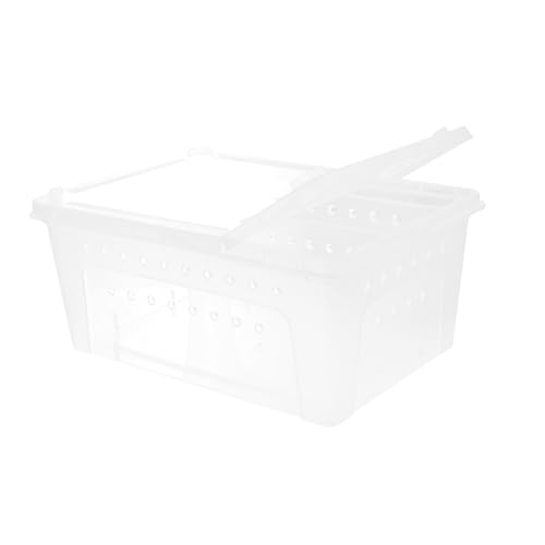 LIGHTAOTAO Transparente Reptilien Fütterungsbox Mittelgroß Leicht Bruchfest mit Belüftungslöchern Geeignet für Schlangen Spinnen Schildkröten Krabben Tragbarer Insekten und Reptilienbehälter LIGHTAOTAO Transparente Reptilien Fütterungsbox Mittelgroß Leicht Bruchfest mit Belüftungslöchern Geeignet für Schlangen Spinnen Schildkröten Krabben Tragbarer Insekten und Reptilienbehälter von LIGHTAOTAO