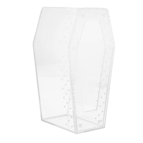 LIGHTAOTAO Transparente Reptilienbox aus Stabilem Kleines Sicheres Gehäuse für Spinnen Schlangen und Eidechsen Platzsparendes Terrarium mit Klarer Sicht für Einfache Pflege und Beobachtung von LIGHTAOTAO