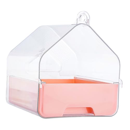 LIGHTAOTAO Transparente Vogelbadewanne für Papageien Hängende Badewanne mit Schublade für Wellensittiche und Nymphensittiche zu Reinigen und Platzsparendes Design für Kleine Käfige und von LIGHTAOTAO