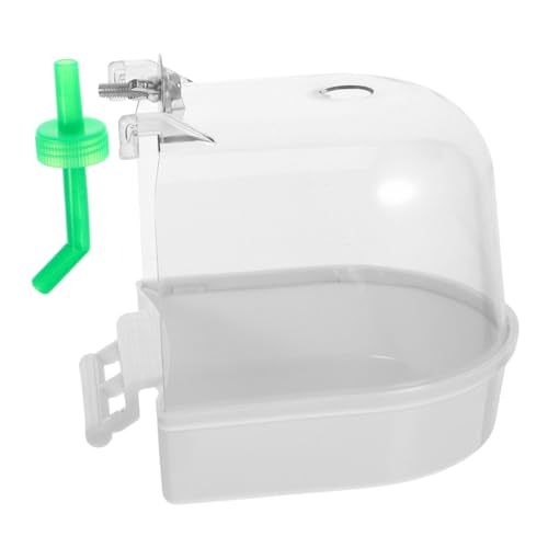 LIGHTAOTAO Vogelbadewanne für Käfig Kunststoff-badeschale mit Glatten Kanten Einfach zu Montieren für Wellensittiche und Papageien Sicherer Badebereich Innen für Sand Wasserbäder von LIGHTAOTAO