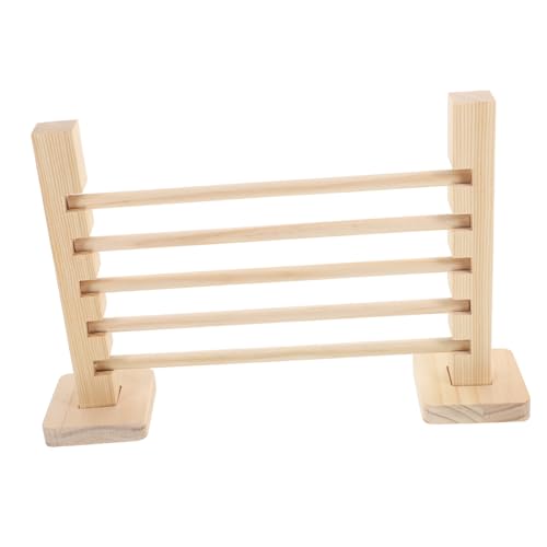 LIGHTAOTAO Holz Sprungstange Für Kaninchen Kleintier Trainingsgerät Sprungstab Spielzeug Für Meerschweinchen Rennmäuse Naturholz Konstruktion Haustier Fitness Zubehör von LIGHTAOTAO