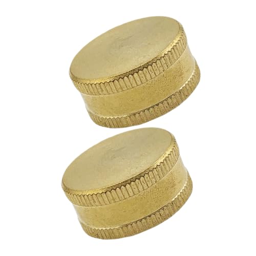 LIGIGWASH 2 Stück Schlauchendkappe Schlaucharmatur Schlauchendverbinder Doppelt Außen Stopper Schlauchhaken Spule Timer Männlich Ende Weiblicher Schlauchanschluss Tank Düse Messing Golden von LIGIGWASH