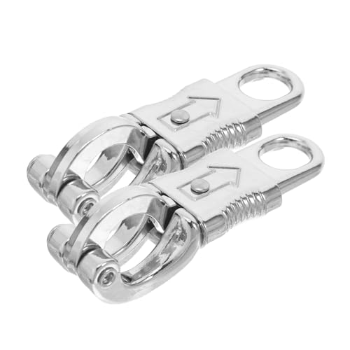 LIGIGWASH 2 Stück Schnellverschluss Panikhaken aus Zinklegierung Stabile Karabinerhaken für Pferdeführstrick Strapazierfähiger Metall Schnapphaken für Reitzubehör und Outdoor Einsatz von LIGIGWASH