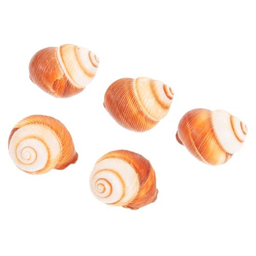 LIGIGWASH 5 Stück Teiliges Natürliches Escargot Dicke Hitzeisolierende Backschalen Lebensmittelecht und Ofenfest Geeignet für Haushalt Mikrowelle und Spülmaschine für Französische Küche und von LIGIGWASH