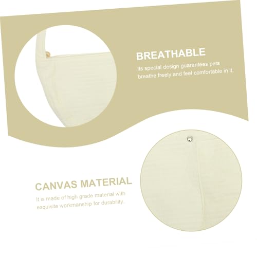 LIGIGWASH Atmungsaktive Canvas Haustierträgertasche mit Breiten Schultergurten Angenehm für Kleine Hunde und Katzen Praktische Umhängetasche für Reisen und Alltag Mittelgroß Langlebig und von LIGIGWASH