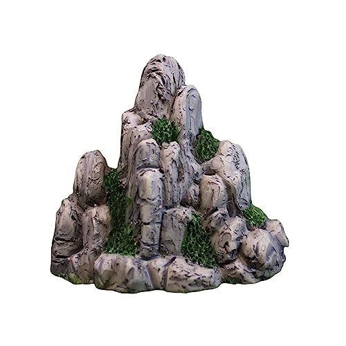 LIGSLN Aquarien Kunstharz Steingarten Figur Aquarium Dekoration Aquatische Mikro Landschaft Aquarium Ornament Sukkulenten Dekoration Mini Steingarten Ornamente Heimdekoration Zubehör von LIGSLN