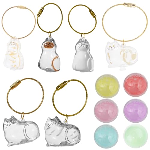 Tragbare Tierhaar-Aufbewahrungsflasche, hängende Charm, Katzenhaar, Schlüsselanhänger, Gedenkgeschenk für den Verlust von Katzen Tragbare Tierhaar-Aufbewahrungsflasche, hängende Charm, Katzenhaar, Schlüsselanhänger, Gedenkgeschenk für den Verlust von Katzen von LIGSLN