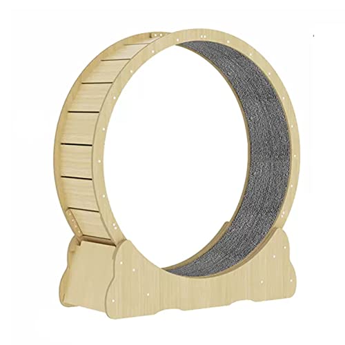 Laufband mit Laufrad für Katzen mit natürlicher Holzmaserung, großes Trainingsgerät mit drehbarem Rad für Katzen für eine längere Lebensdauer, Rad ca Laufband mit Laufrad für Katzen mit natürlicher Holzmaserung, großes Trainingsgerät mit drehbarem Rad für Katzen für eine längere Lebensdauer, Rad ca von LIJBN