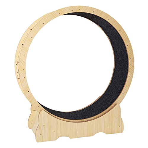 Leises Katzenlaufband für Kätzchen, kleine, mittelgroße und große Indoor-Katzenlaufband, Spielzeug mit Bremse, 80/90/100 cm (Größe L: Innendurchmesser 100 cm) von LIJBN