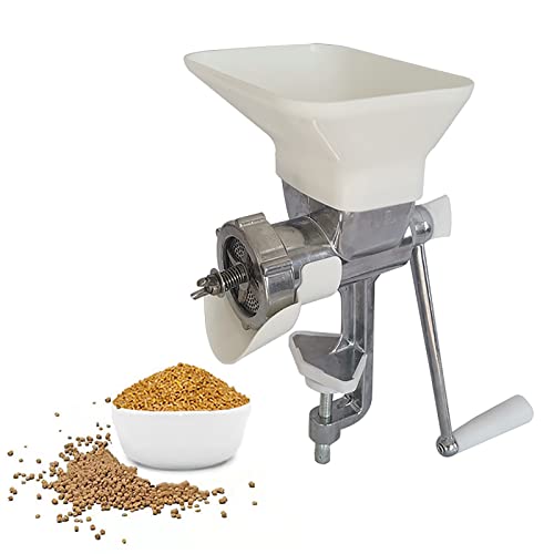 Manuelle Futterpelletmaschine für Tierfutter, Pelletierer für Tierköder mit 3/3,5/4/5/6 mm-Formen, Küchenmaschine für Fische, Vögel, Katzen, Hunde, Kaninchen und Papageien von LIJBN