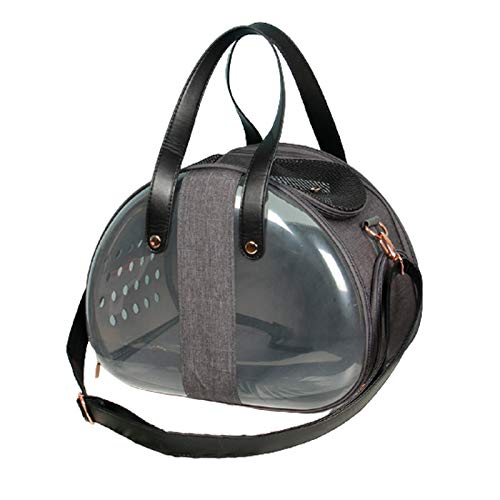 Tragbare Haustier-Reise-Rucksack, atmungsaktiv, Transport-Haustier-Tragetasche, faltbar, transparent, für Reisen und den täglichen Gebrauch von LIJBN