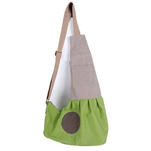 Tragbarer Haustier-Rucksack, komfortable Brusttasche mit weicher Vorderseite für kleine Haustiere, zum Radfahren, Wandern, Einkaufen von LIJBN