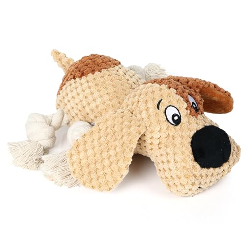 LIJSUIOXIU Hundespielzeug, Plüsch-Hundespielzeug mit Quietscher und Knisterpapier, interaktives Tauziehen-Quietschspielzeug, geeignet für alle Hunde LIJSUIOXIU Hundespielzeug, Plüsch-Hundespielzeug mit Quietscher und Knisterpapier, interaktives Tauziehen-Quietschspielzeug, geeignet für alle Hunde von LIJSUIOXIU