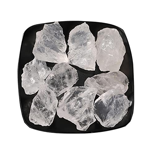 LIJUCAI 100 g 3–5 cm natürlicher klarer Quarz weißer Kristall raue Mineralsteine ​​für Aquarien und Aquarien Dekoration, 1,2 cm 100 g von lightclub