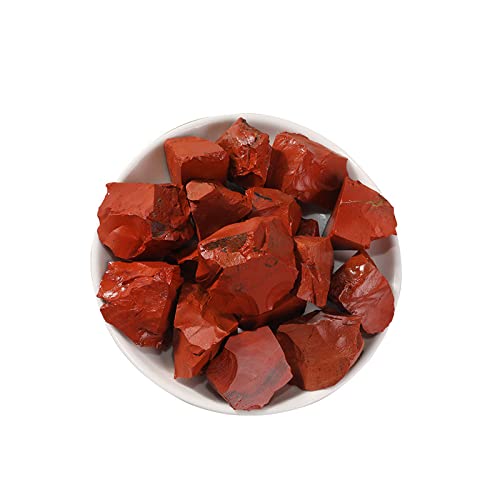LIJUCAI 100 g natürlicher roter Jaspis, raue Steine, Mineralproben, Rohe Kristalle, unregelmäßige Form, Stein für Aquarium, China von lightclub