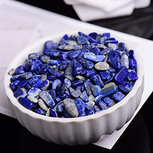 LIJUCAI 50/100 g natürlicher Kristall-Amethyst-Achat, unregelmäßiges Mineral, Heilstein, Kies, geeignet für Aquarien-Wohnkultur, Lazurit, 100 g von LIJUCAI