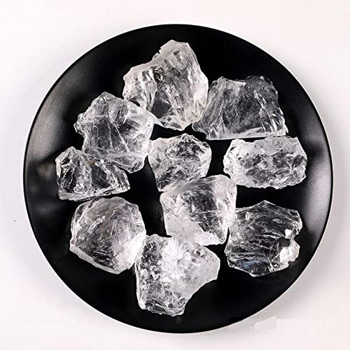 LIJUCAI Natürlicher weißer Kristallstein, Mineralprobensammlung, Heimdekoration, Aquariensteine, weiße Kristalle, 140,150 g (1 Packung) von LIJUCAI