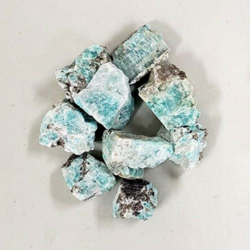 LIJUCAI Raw Crystal Bulk Lot Rough Stones Natural Gemstone Mineral Specimens Collectible Home Decor, 100g von LIJUCAI