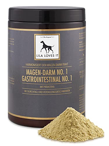 LILA LOVES IT Durchfallmittel für Hunde - natürliche Verdauung, stärkt das Immunsystem, für eine gesunde Darmflora, hilft bei Durchfall, vegan, Magen-DARM NO. 1, 350 g von LILA LOVES IT