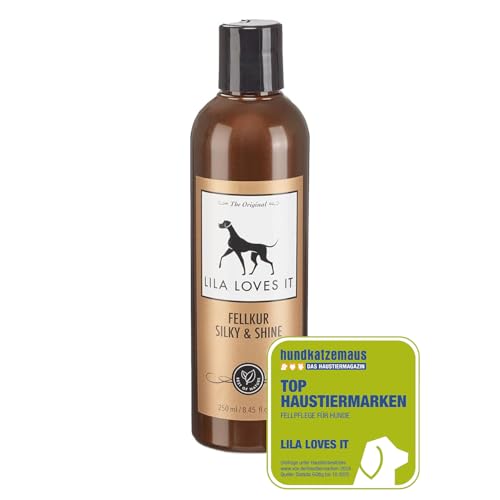 LILA LOVES IT Fellkur Silky & Shine - Natürliche Pflege für EIN glänzendes Hundefell & exzellente Kämmbarkeit, regeneriert pflegebedürftige Haut, mit Aloe Vera & Jojobaöl, 250ml LILA LOVES IT Fellkur Silky & Shine - Natürliche Pflege für EIN glänzendes Hundefell & exzellente Kämmbarkeit, regeneriert pflegebedürftige Haut, mit Aloe Vera & Jojobaöl, 250ml von LILA LOVES IT