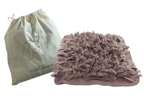 LILA LOVES IT - Schnüffelteppich für Hunde, 56 x 56 cm – Premium Hundespielzeug für eine hundgerechte Auslastung - stilvolles Design in edler Tragetasche - robust & waschbar LILA LOVES IT - Schnüffelteppich für Hunde, 56 x 56 cm – Premium Hundespielzeug für eine hundgerechte Auslastung - stilvolles Design in edler Tragetasche - robust & waschbar von LILA LOVES IT