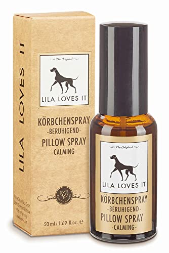 Raumspray für Hunde - natürliches Duftspray, mit ätherischem Lavendelöl, entspannt und neutralisiert schlechte Gerüche, KÖRBCHENSPRAY von LILA LOVES IT, 50 ml von LILA LOVES IT