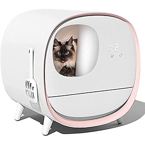 Automatic Self-Cleaning Litter Box, Fully Enclosed Electric Cleaner, Smart Toilet with Deodorant, for Cat Weight -3 Colors Available,Blau,Perfect6 von LILAODA