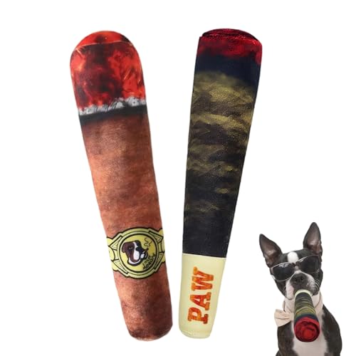 2 Stück Hundespielzeug Zigarette, Zigaretten Hundespielzeug, Zigarrenförmiges Plüschspielzeug, Plüsch quietschendes Hundespielzeug, Geeignet Als Kauspielzeug für Große,Mittlere und Kleine Hunde 2 Stück Hundespielzeug Zigarette, Zigaretten Hundespielzeug, Zigarrenförmiges Plüschspielzeug, Plüsch quietschendes Hundespielzeug, Geeignet Als Kauspielzeug für Große,Mittlere und Kleine Hunde von LILELIG
