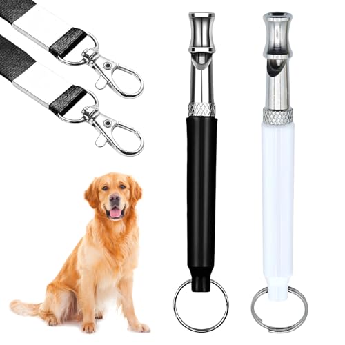 2 Stück Hundepfeife Hochfrequenz Lautlos,Gegen Bellen Hunde Pfeife Rückruf,Einstellbare Leise Hundepfeifen Gerät,Anti Bell Pfeifen Nicht Hörbar,Metall Whistle Training Lanyard für Hundeausbildung (A) 2 Stück Hundepfeife Hochfrequenz Lautlos,Gegen Bellen Hunde Pfeife Rückruf,Einstellbare Leise Hundepfeifen Gerät,Anti Bell Pfeifen Nicht Hörbar,Metall Whistle Training Lanyard für Hundeausbildung (A) von LILIKAI