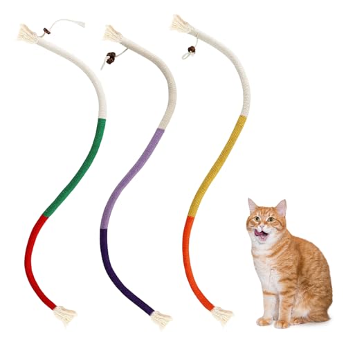 3 Stück Katzen Spielzeug,Katzenminze Spielzeug Catnip Beißseil Katzenspielzeug für Cat Zahnpflege Catnip Kaustangen Kitten Beschäftigung Toy Indoor Cats Kauspielzeug Zahnreinigung Katzenspielzeug-Seil 3 Stück Katzen Spielzeug,Katzenminze Spielzeug Catnip Beißseil Katzenspielzeug für Cat Zahnpflege Catnip Kaustangen Kitten Beschäftigung Toy Indoor Cats Kauspielzeug Zahnreinigung Katzenspielzeug-Seil von LILIKAI