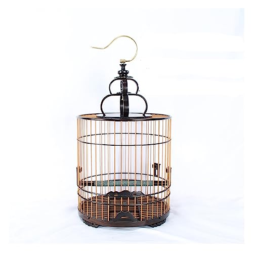 Vogelflugkäfig Leichter Vogelträger, atmungsaktiver Reisekäfig mit Futtervogelkäfig, Reisekäfig for kleine Vogelkäfige Käfig für Nymphensittiche (Color : A, Size : S) von LIMKOO