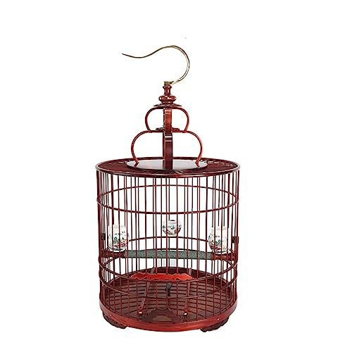 Vogelflugkäfig Leichter Vogelträger, atmungsaktiver Reisekäfig mit Futtervogelkäfig, Reisekäfig for kleine Vogelkäfige Käfig für Nymphensittiche (Color : B, Size : S) von LIMKOO