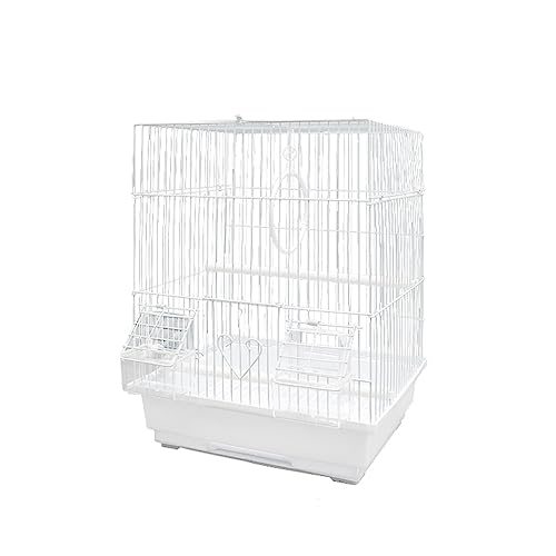 Vogelflugkäfig Vogel-Sitzkäfig Kleiner Vogelkäfig Eisen-Papageienkäfig Startseite Einsteiger-Ausstellungskäfig Käfig für Nymphensittiche von LIMKOO
