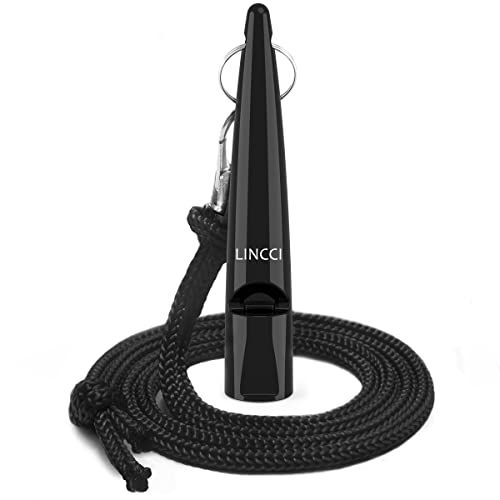 LINCCI Hundepfeife mit Pfeifenband für Hundetraining & Erziehung Profi Trainingspfeife mit Genormte Frequenz Hörbar Hundepfeifen Rückruf Laut & Weitreichend Hunde Pfeife mit Umhängeband Schwarz LINCCI Hundepfeife mit Pfeifenband für Hundetraining & Erziehung Profi Trainingspfeife mit Genormte Frequenz Hörbar Hundepfeifen Rückruf Laut & Weitreichend Hunde Pfeife mit Umhängeband Schwarz von LINCCI