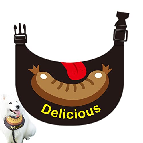 Hunde-Bandanas - Wurst-Hundeschal-Lätzchen-Haustier-Bandana | Verstellbares Halsband-Lätzchen für den Sommer, bequeme Hundehalstücher für kleine große Haustiere, Hunde und Katzen Lingjiong von LINGJIONG