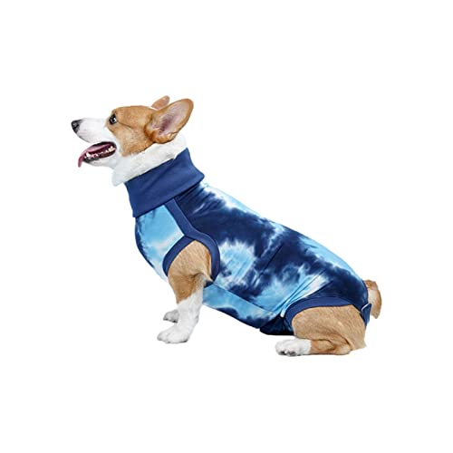 LINGJIONG Erholungsanzug für Hunde - Erholungsanzug für Hunde weiblicher Spay,Recovery Suit E-Collar Alternative, Anti-Lecken Pet Surgical Recovery Snuggly Suit, weicher Stoff-Strampler von LINGJIONG