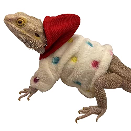 LINGJIONG Kapuzenpullover, Barbu-Drache, aus Baumwolle, Eidechse, Reptilien, für Barbu-Drache, Gecko, Chamäleon von LINGJIONG
