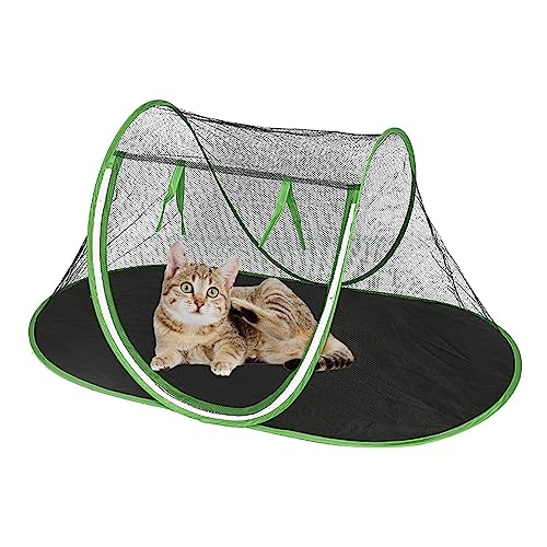 LINGJIONG Katzenzelte für draußen, Faltbares Outdoor-Zelt für Haustiere, Katzen-Außenspielhaus, Outdoor-Zelt für Indoor-Outdoor-Reisecamping von LINGJIONG
